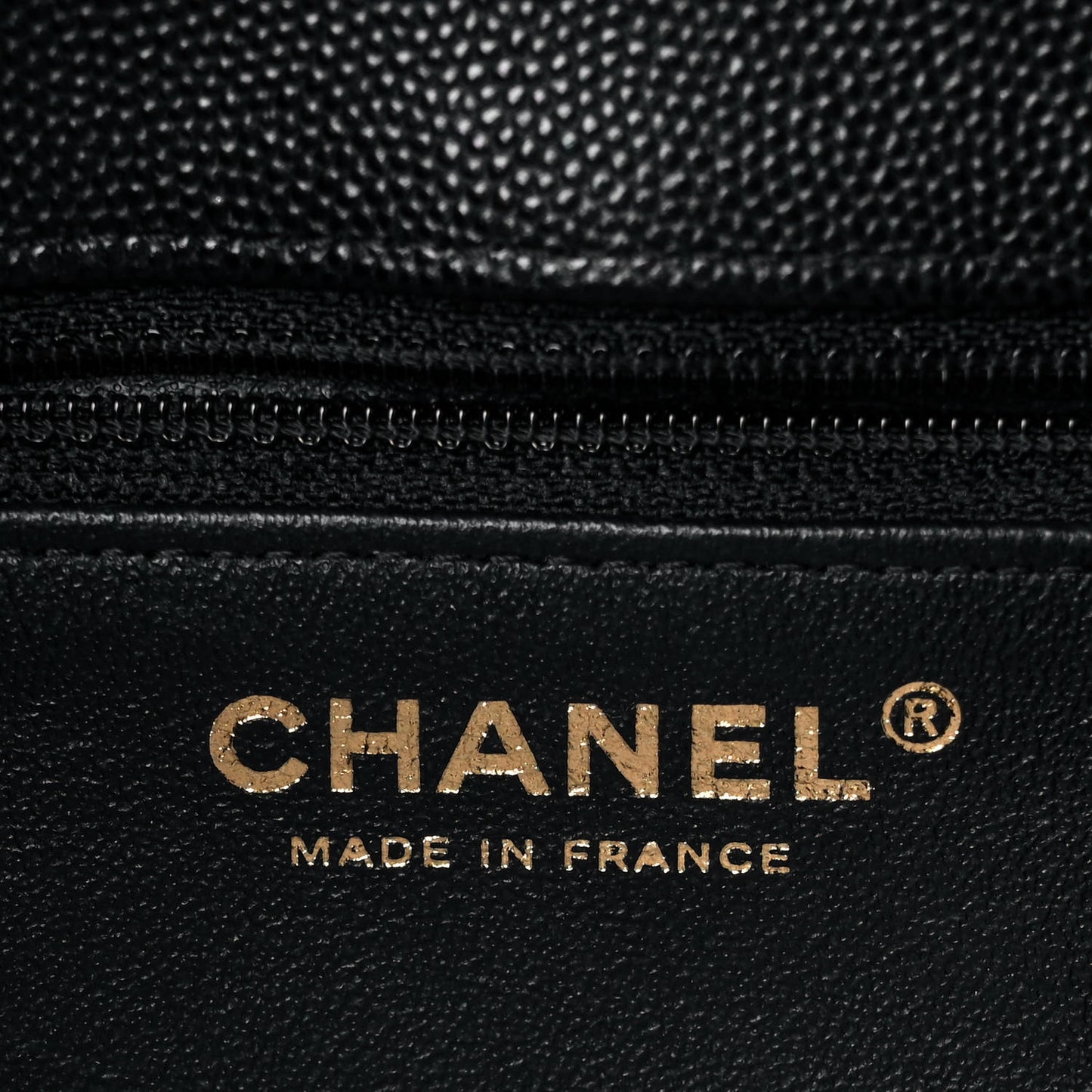 Caviar Quilted Flap Clutch Black