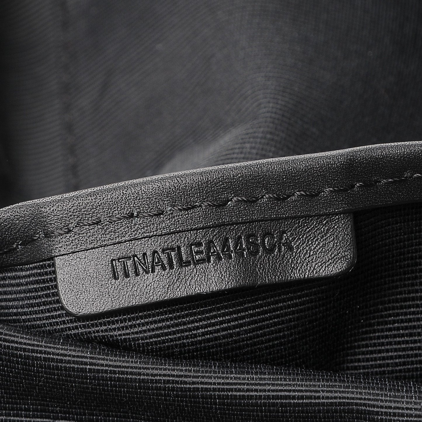 Nylon Striped Medium Rucksack Backpack Black White