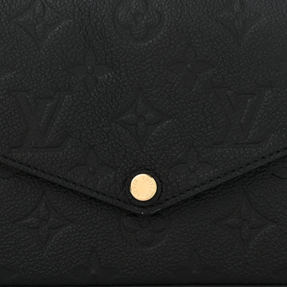 Louis Vuitton Empreinte Pochette Felicie Chain Wallet Black 8 of 11