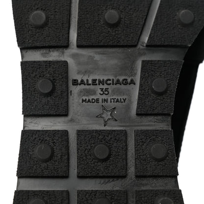 Balenciaga Mesh Calfskin Neoprene Suede Womens Race Runner Sneakers 35 Black 7 of 7