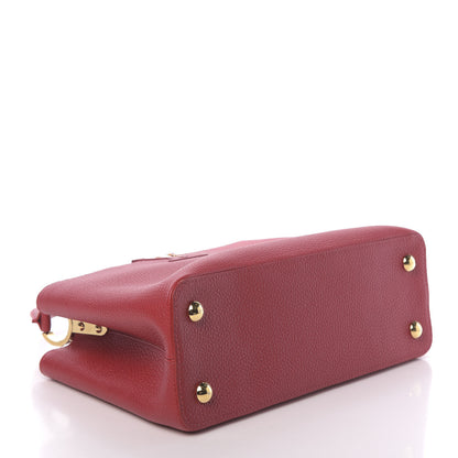 Louis Vuitton Taurillon Capucines PM Scarlet 5 of 11