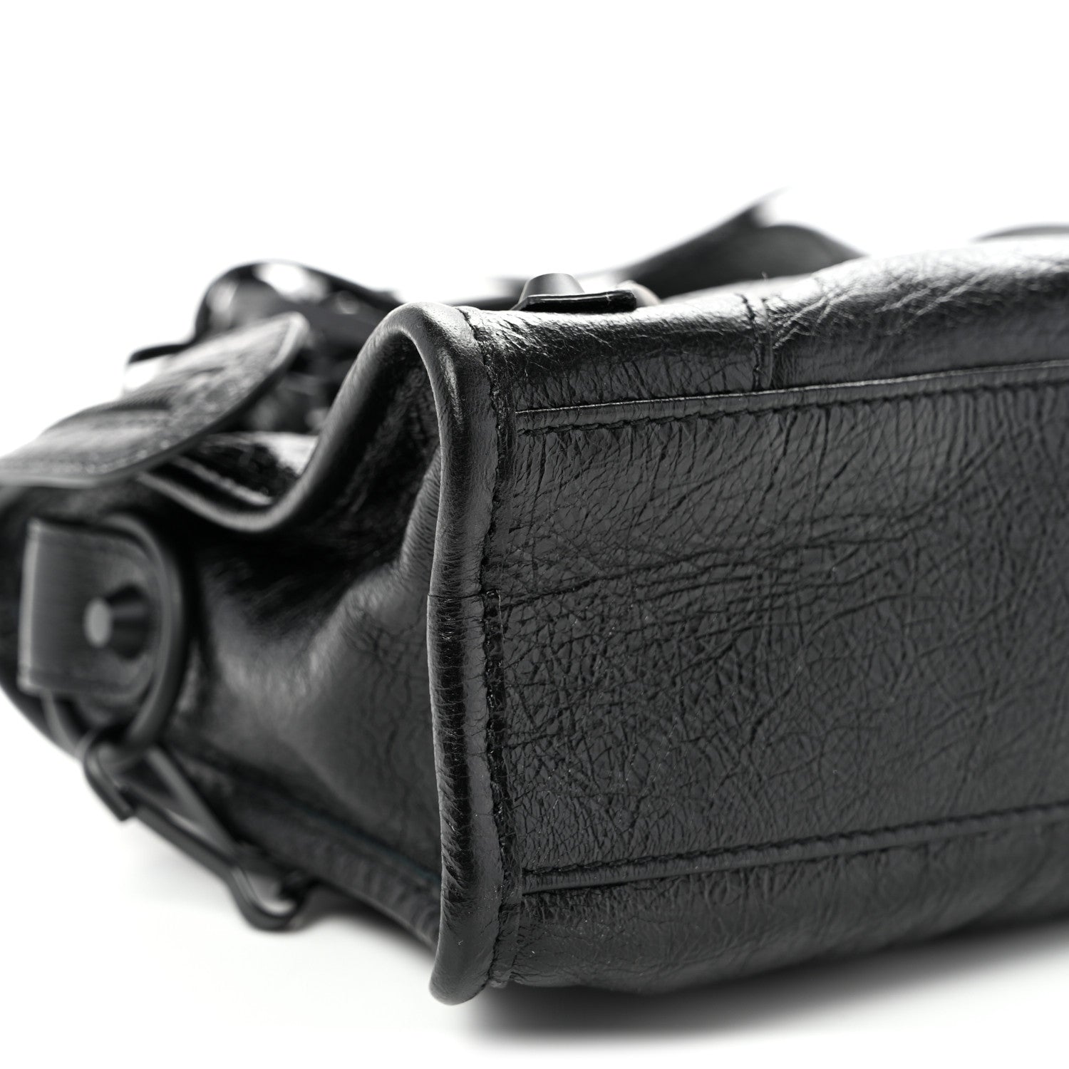 Balenciaga Agneau Arena Classic Black Hardware Mini City Black 10 of 11