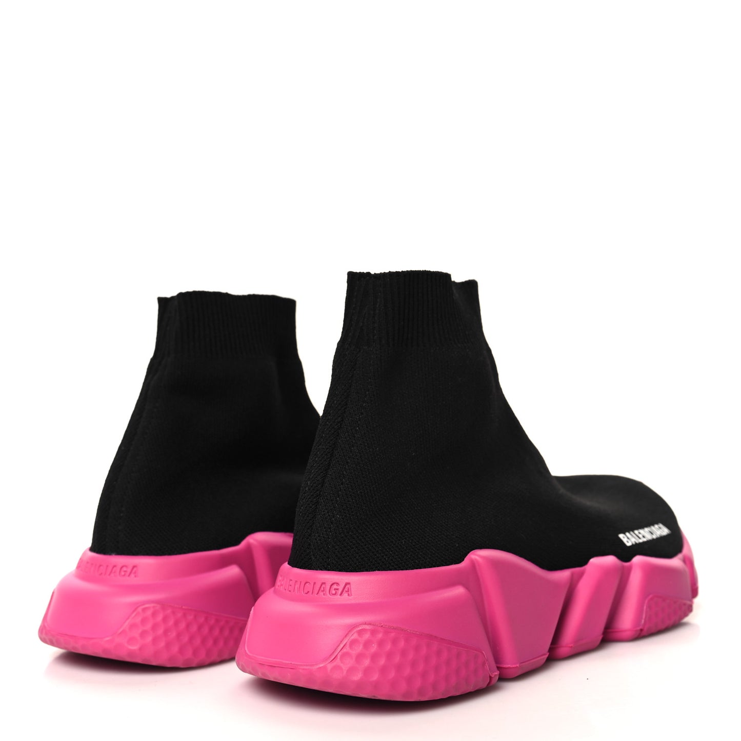 Neoprene Knit Womens Speed Sneakers 38 Black Pink