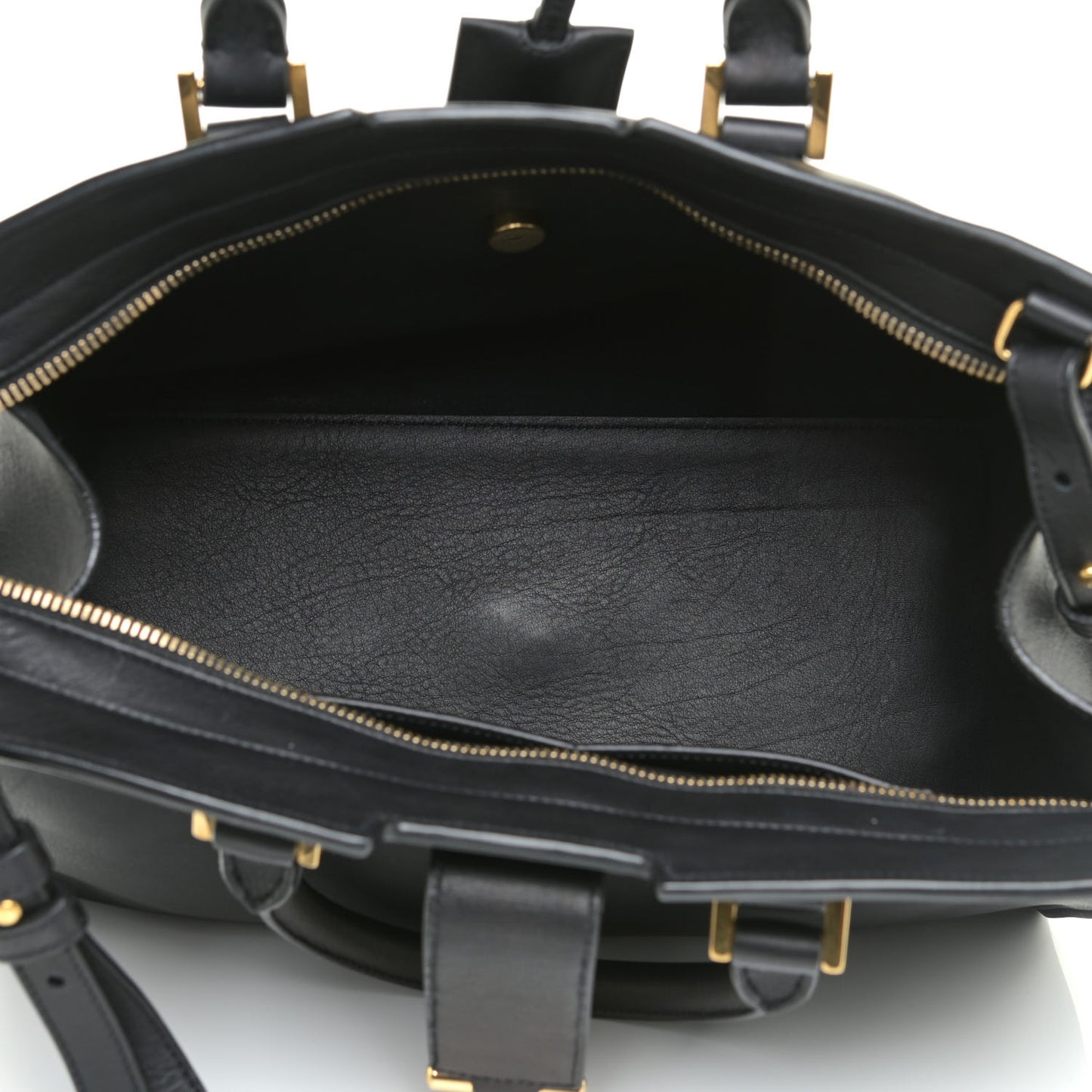 Calfskin Small Classic Y Cabas Black