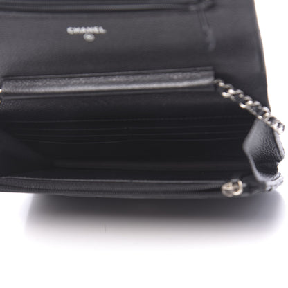 Chanel Caviar Quilted Wallet On Chain WOC Black 5 of 12