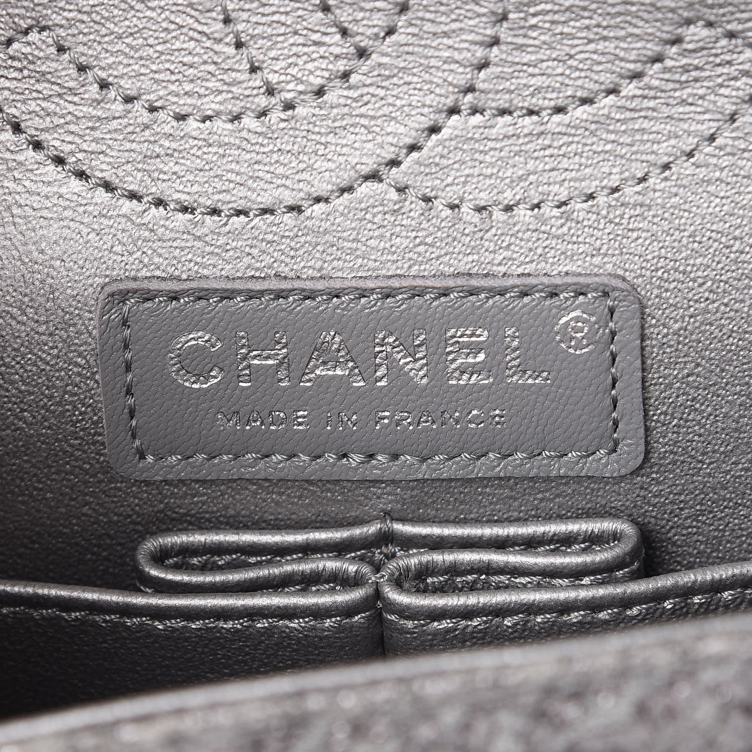 Chanel Metallic Grained Calfskin Chevron Quilted 2.55 Reissue 224 Flap 7 of 10