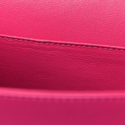 Chanel Patent Quilted Jumbo Double Flap Fuchsia 12 of 14