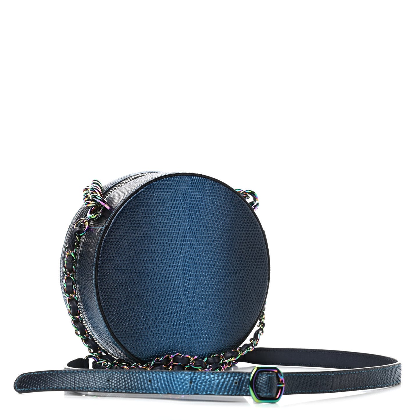 Lizard Round As Earth Evening Bag Navy