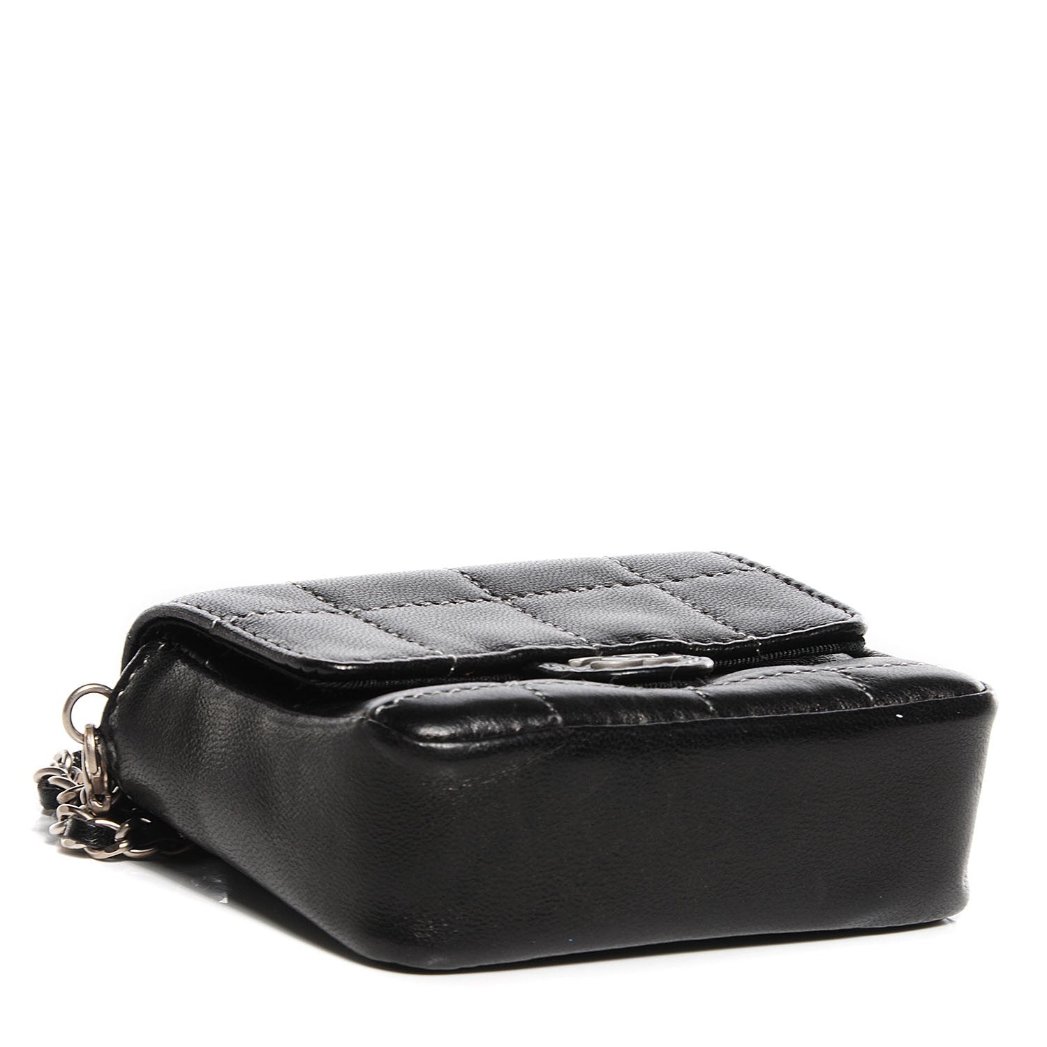 Chanel Lambskin Square Stitched Micro Flap Black 4 of 10
