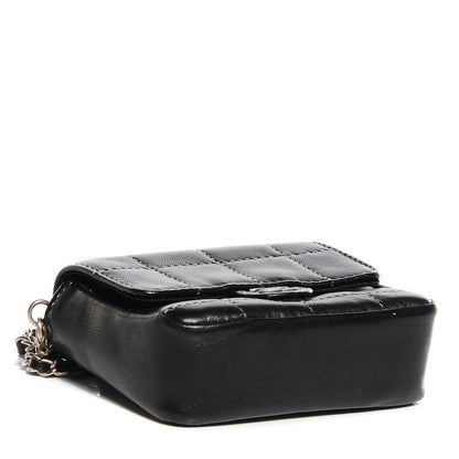 Chanel Lambskin Square Stitched Micro Flap Black 4 of 10