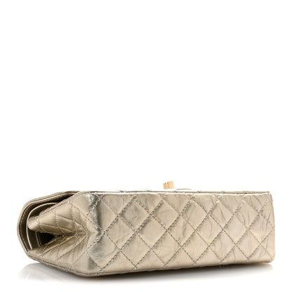 Chanel Metallic Aged Calfskin Quilted 2.55 Reissue 225 Flap Pale Gold 4 of 11