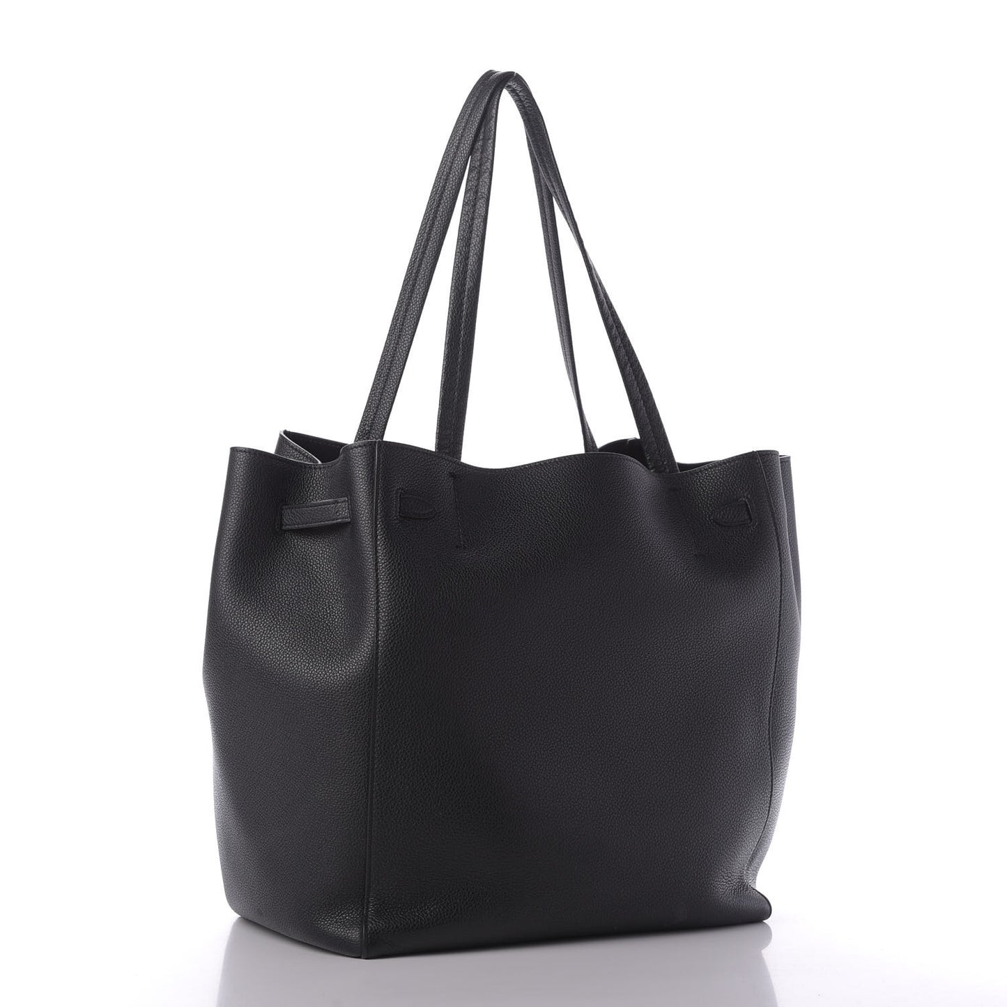 Soft Grained Calfskin Small Belt Cabas Phantom Black