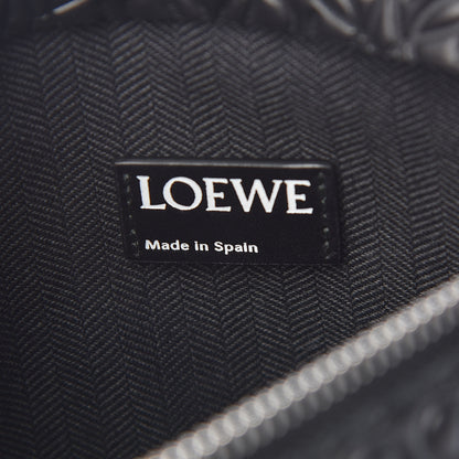 Loewe Calfskin Embossed Medium Repeat T Pouch Black 6 of 10
