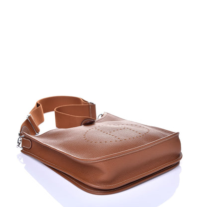 Hermes Taurillon Clemence Evelyne III PM Gold 4 of 9