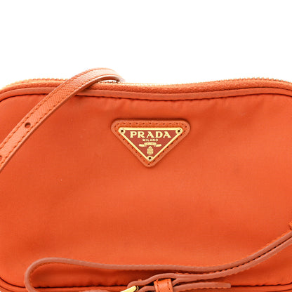 Prada Tessuto Nylon Mini Camera Crossbody Orange 10 of 12