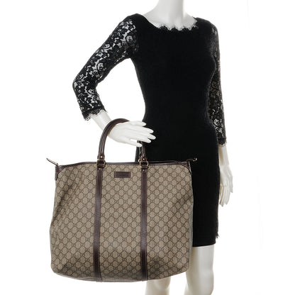 Gucci GG Supreme Monogram Large Joy Tote Bag Brown 2 of 7