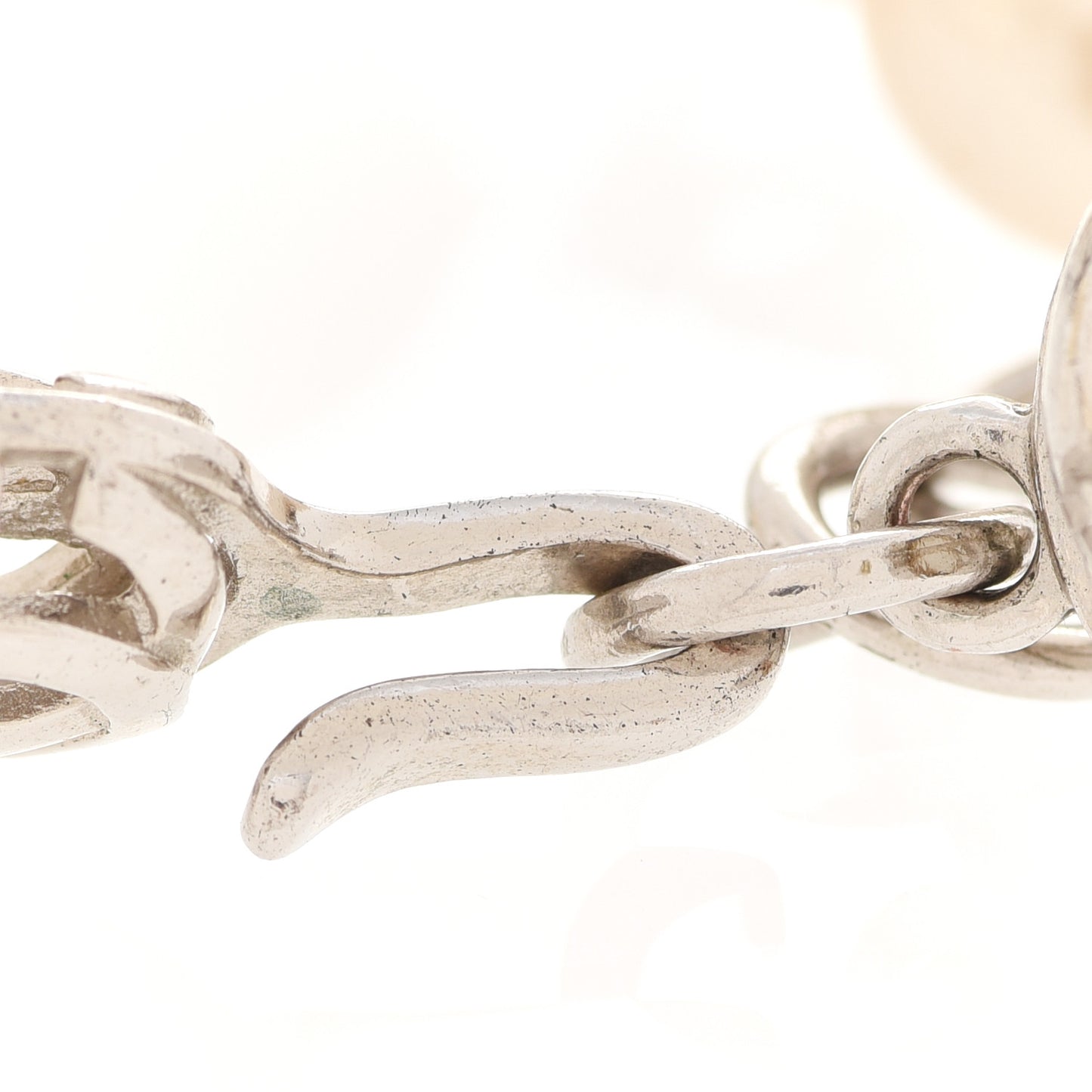 Pearl CC Bracelet Silver