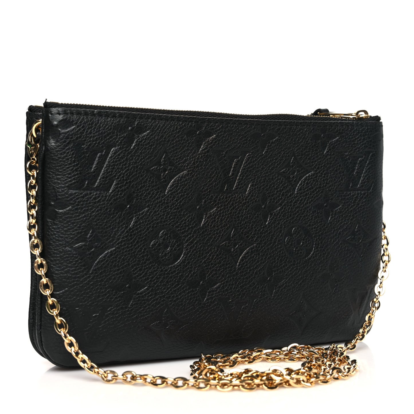 Empreinte Double Zip Pochette Black