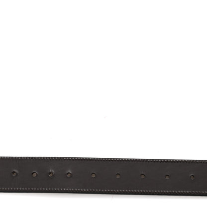 Gucci Guccissima Signature Interlocking G Reversible 37mm Belt 95 38 Black Cocoa 4 of 8