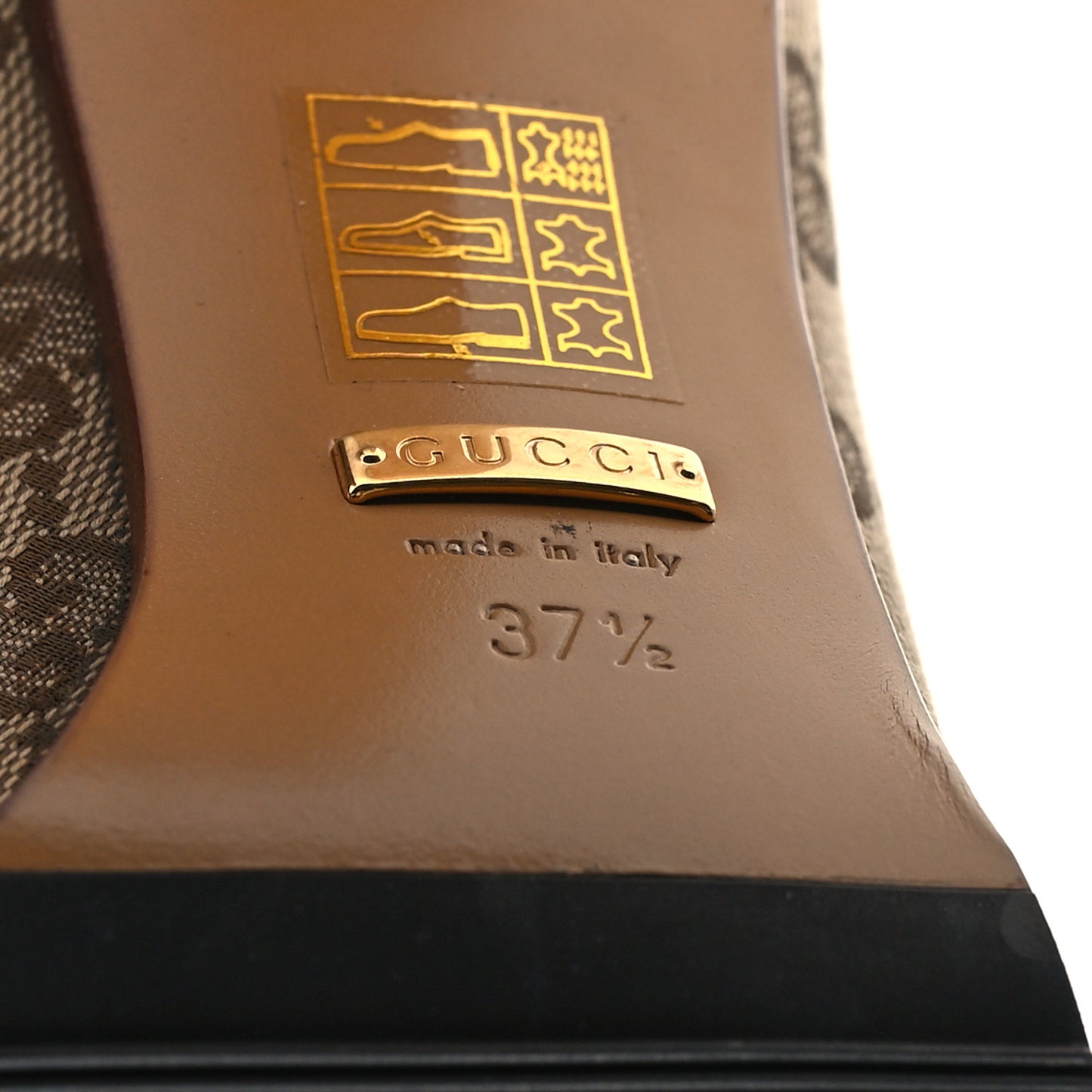 Monogram Over the Knee Boots 37.5 Beige Ebony