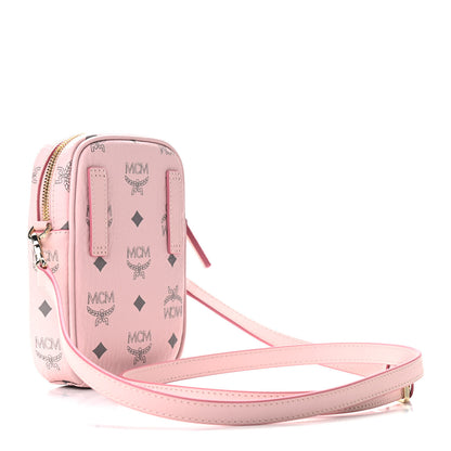 MCM Visetos X-Mini Crossbody Bag Powder Pink 3 of 9