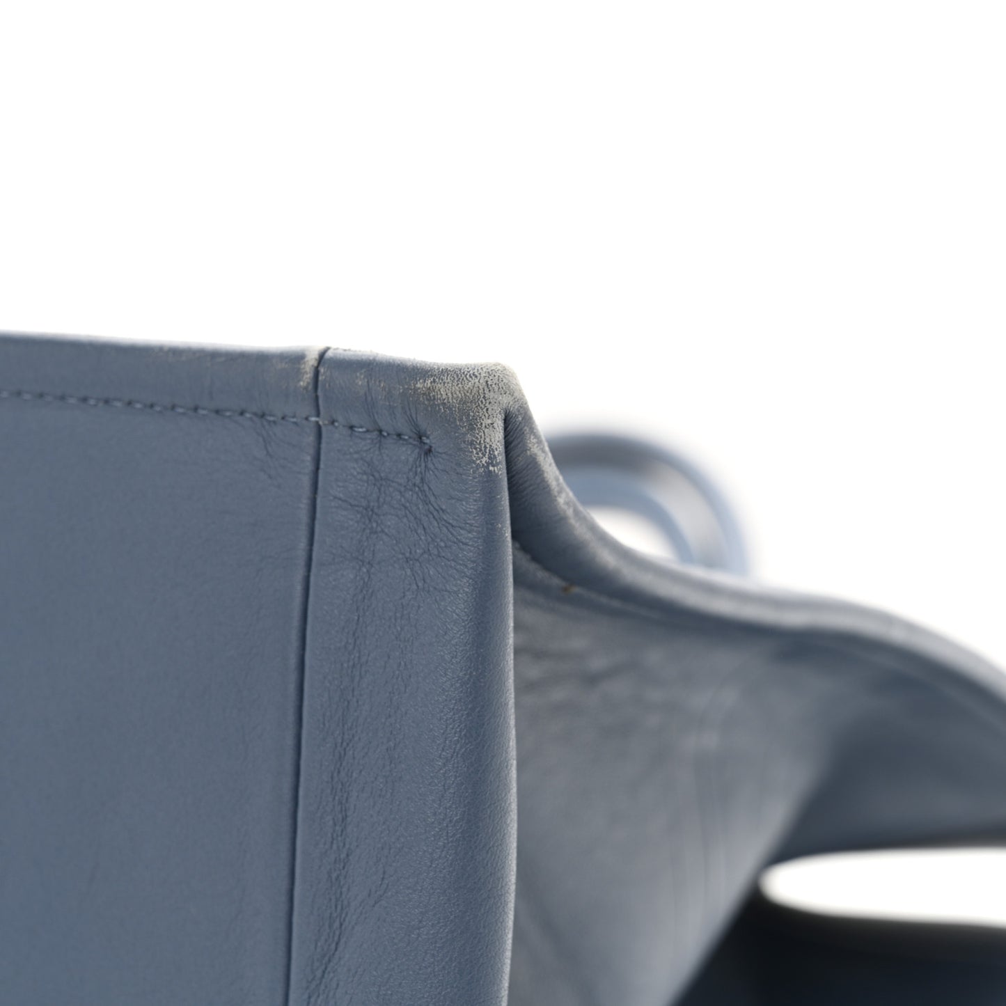 Calfskin Embossed Large Book Tote Blue