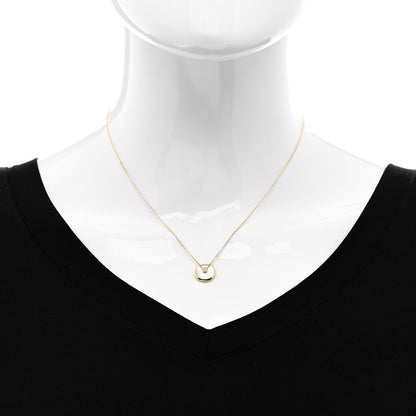Cartier 18K Yellow Gold Diamond Mother of Pearl XS Amulette de Cartier Pendant Necklace 2 of 6