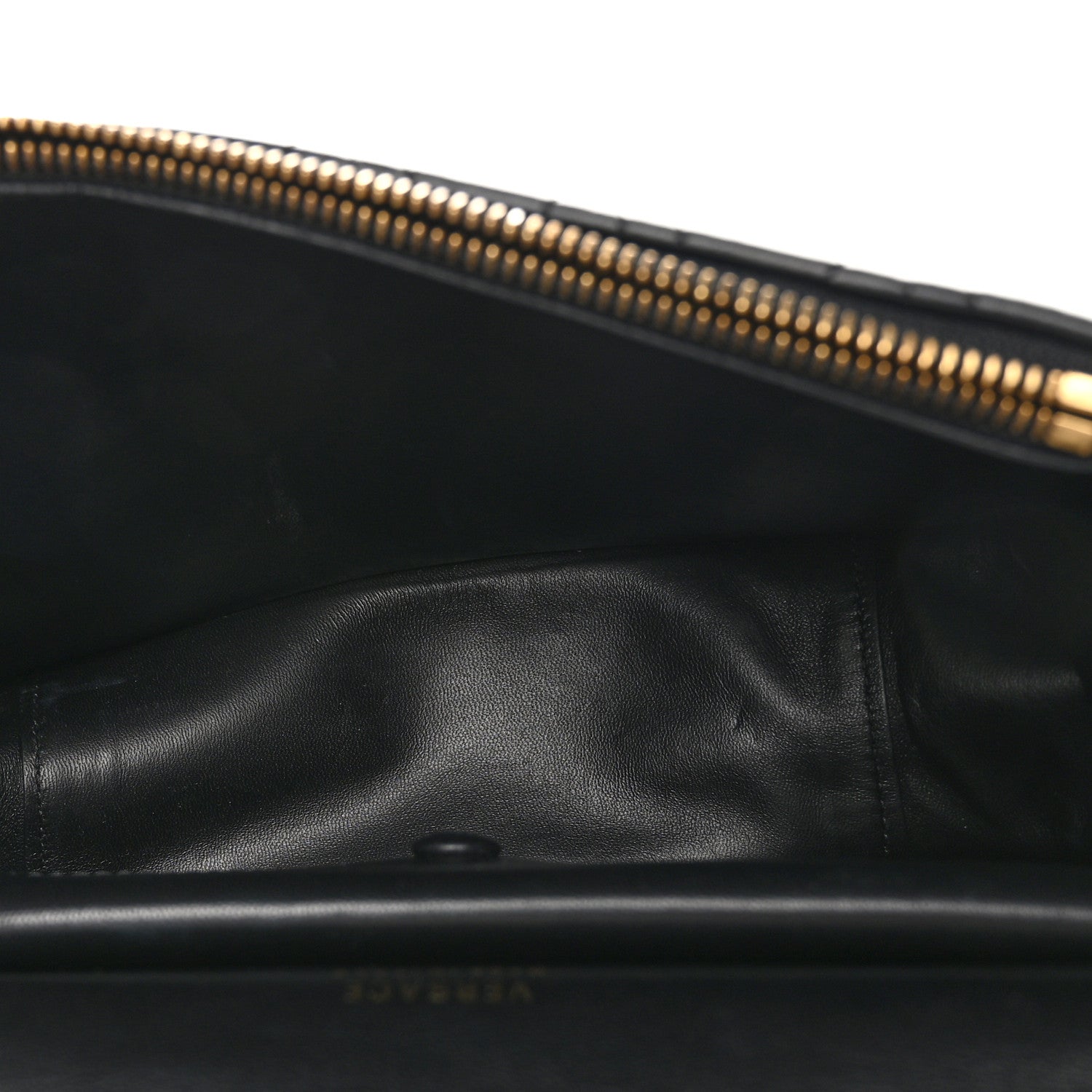 Versace Nappa Quilted Virtus Top Handle Shoulder Bag Black 5 of 9