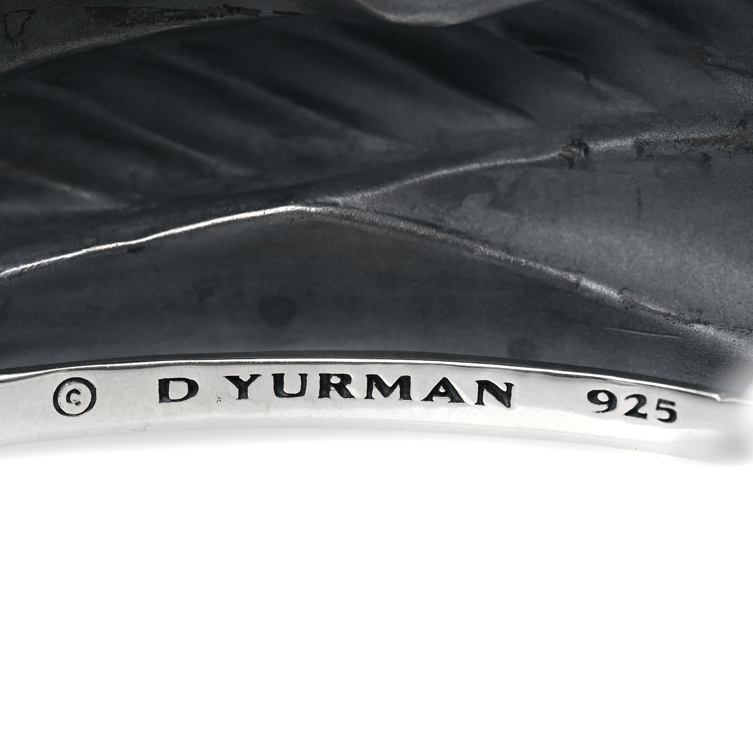 David Yurman Sterling Silver Crossover Cuff Bracelet 4 of 4