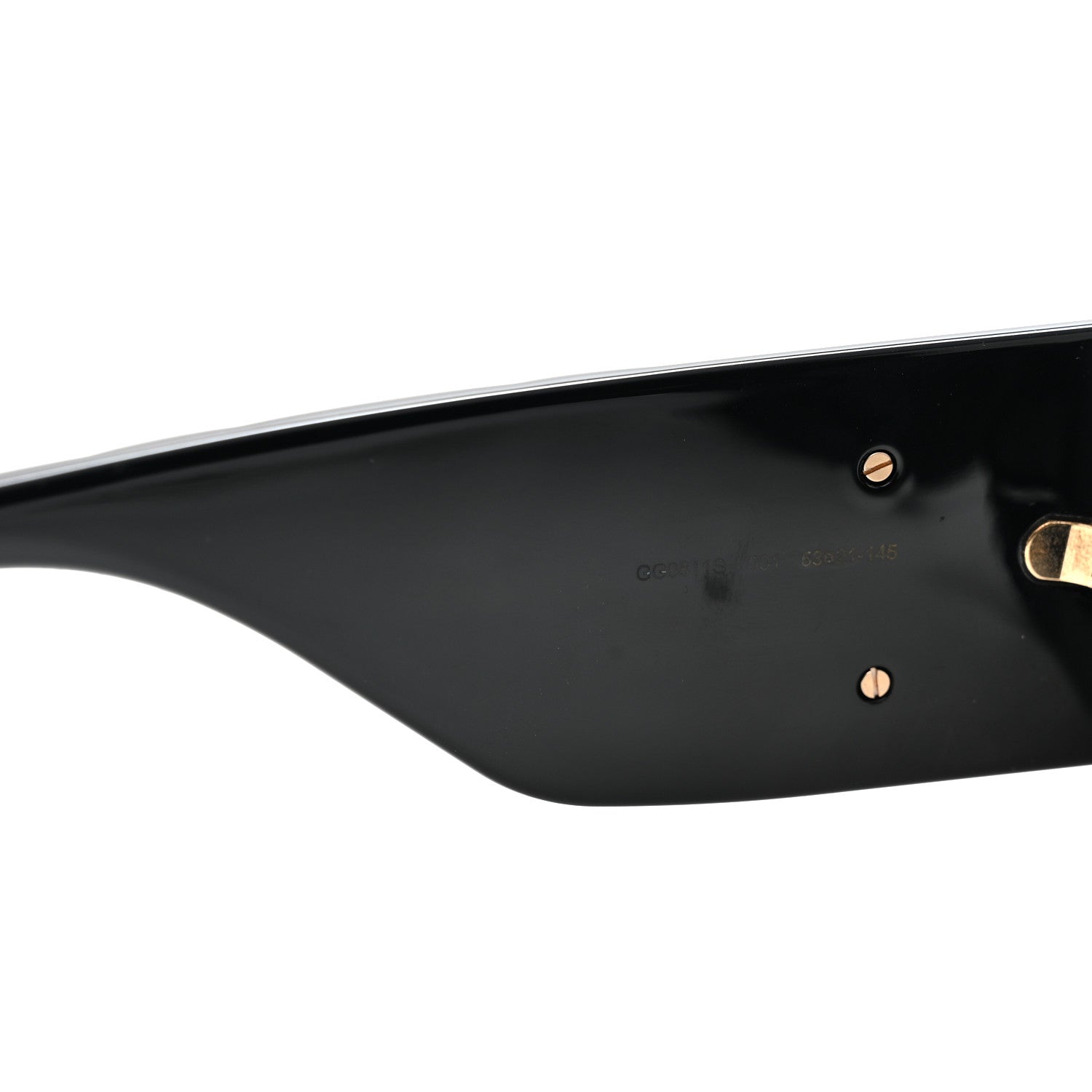 Gucci Acetate Rectangular Sunglasses GG0811S Black 6 of 8