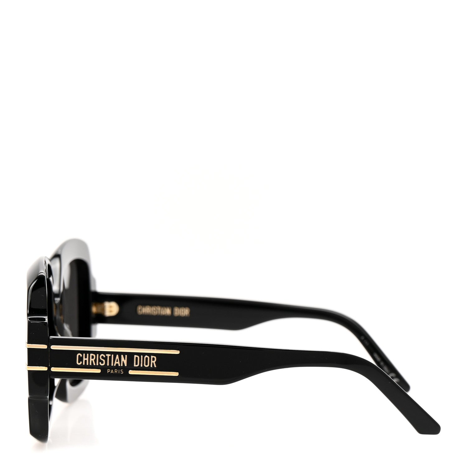 Christian Dior Acetate Diorsignature S1U Square Sunglasses Black 3 of 9