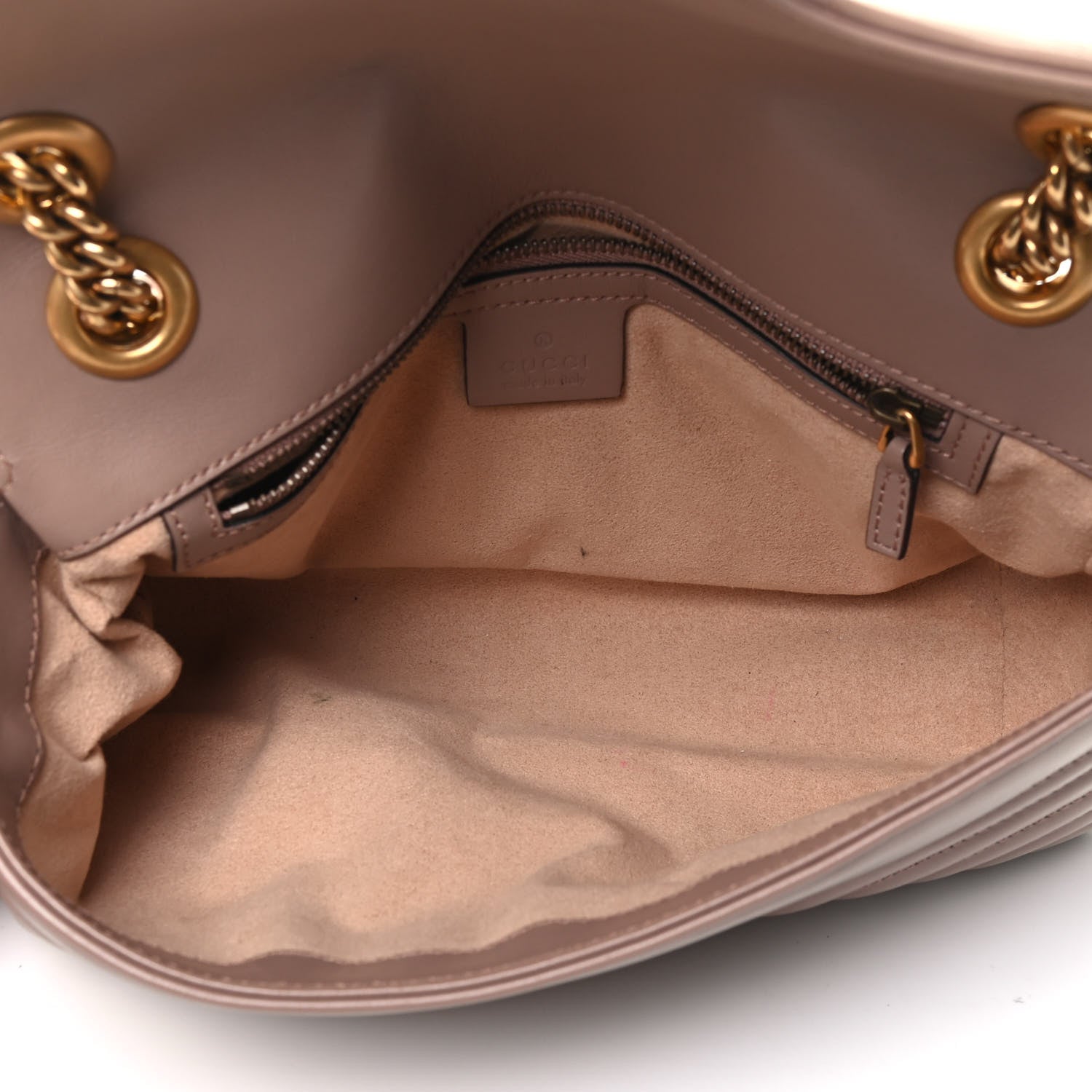 Gucci Calfskin Matelasse Small GG Marmont Shoulder Bag Porcelain Rose 5 of 9