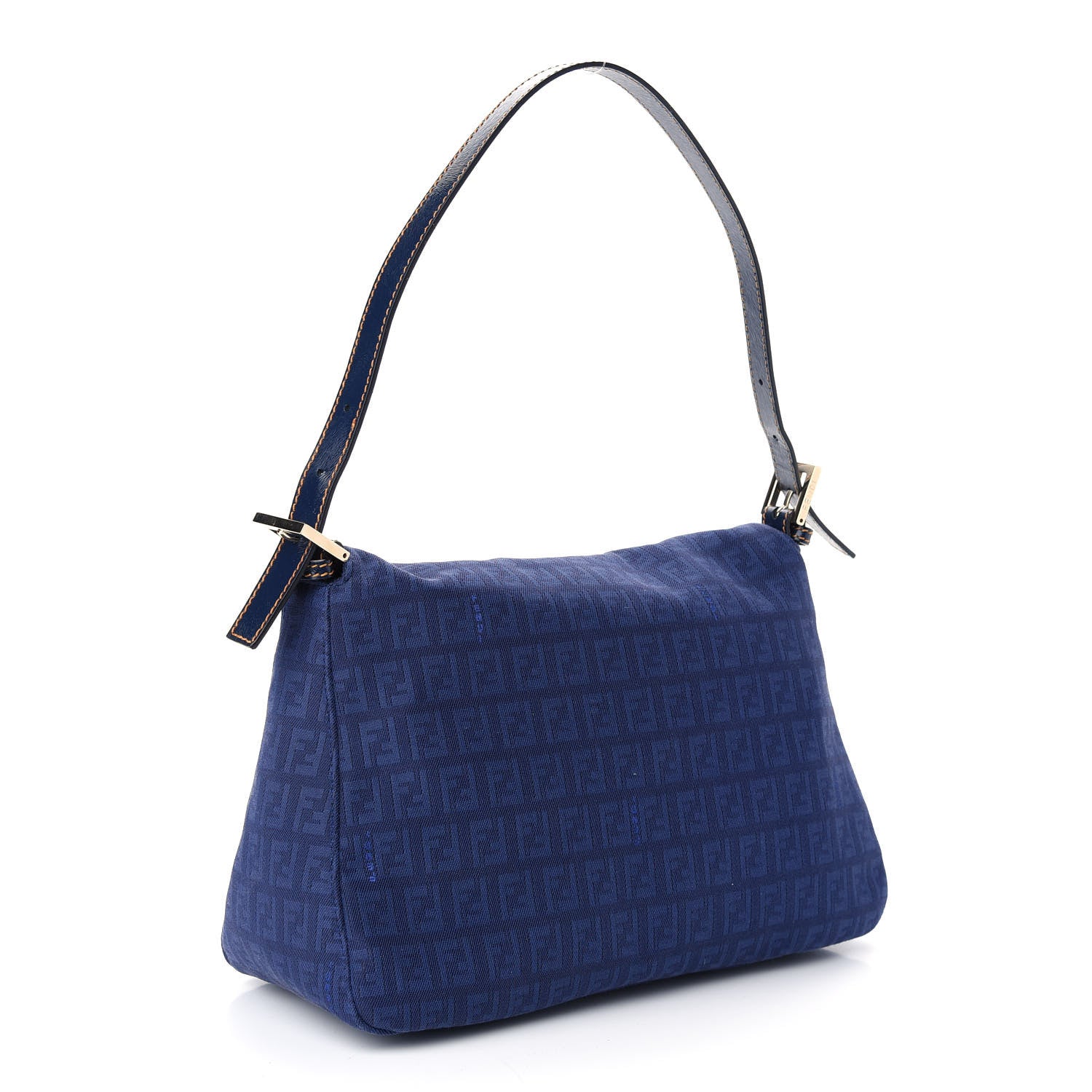 Fendi Zucchino Mama Baguette Blue 3 of 8