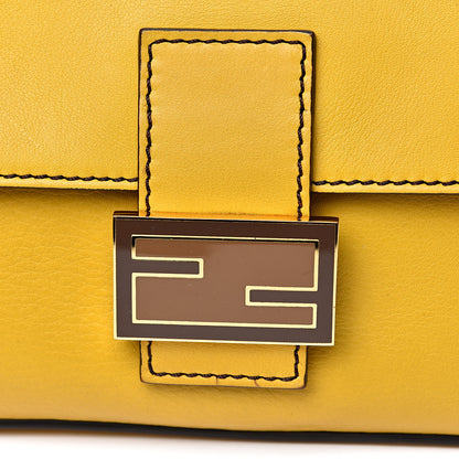 Fendi Vitello Flamingo Enamel Interchangeable Strap Baguette Chantilly Marrone Tobacco 11 of 11