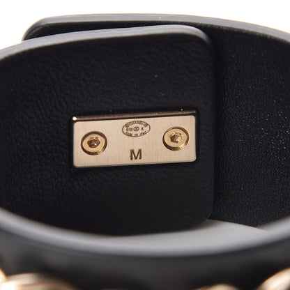 Chanel Lambskin CC Chain Turnlock Bracelet M Black 4 of 5