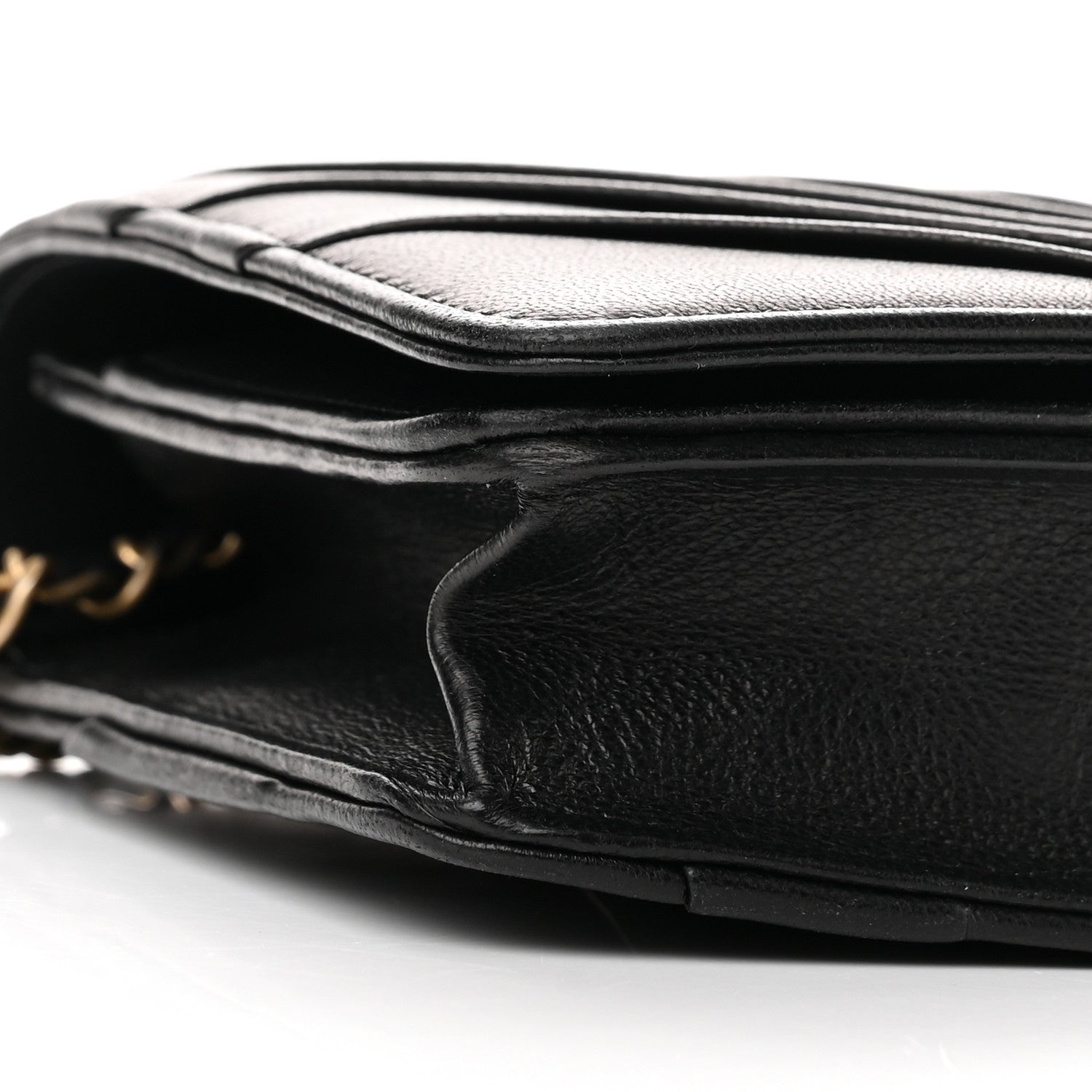 Chanel Lambskin Pyramid Wallet On Chain WOC Black 10 of 11