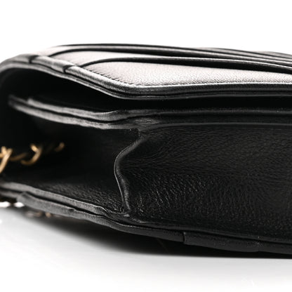 Chanel Lambskin Pyramid Wallet On Chain WOC Black 10 of 11