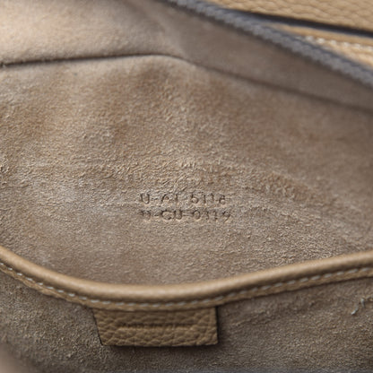 Celine Drummed Calfskin Nano Luggage Dune 10 of 10