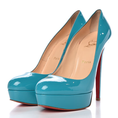 Christian Louboutin Patent Bianca 140 Pumps 40 Caraibes 3 of 8