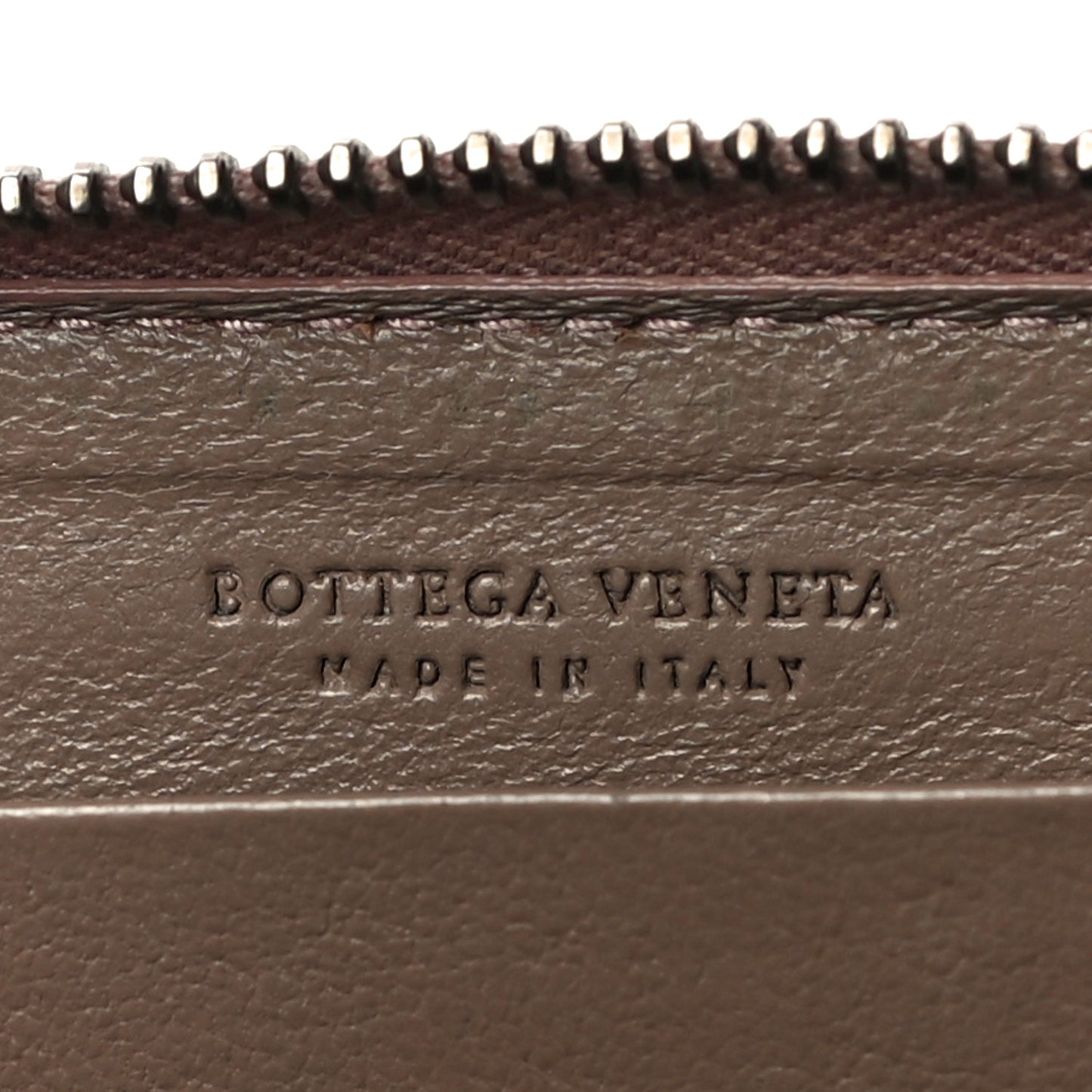 Nappa Intrecciato Zip Around Coin Purse Truffle
