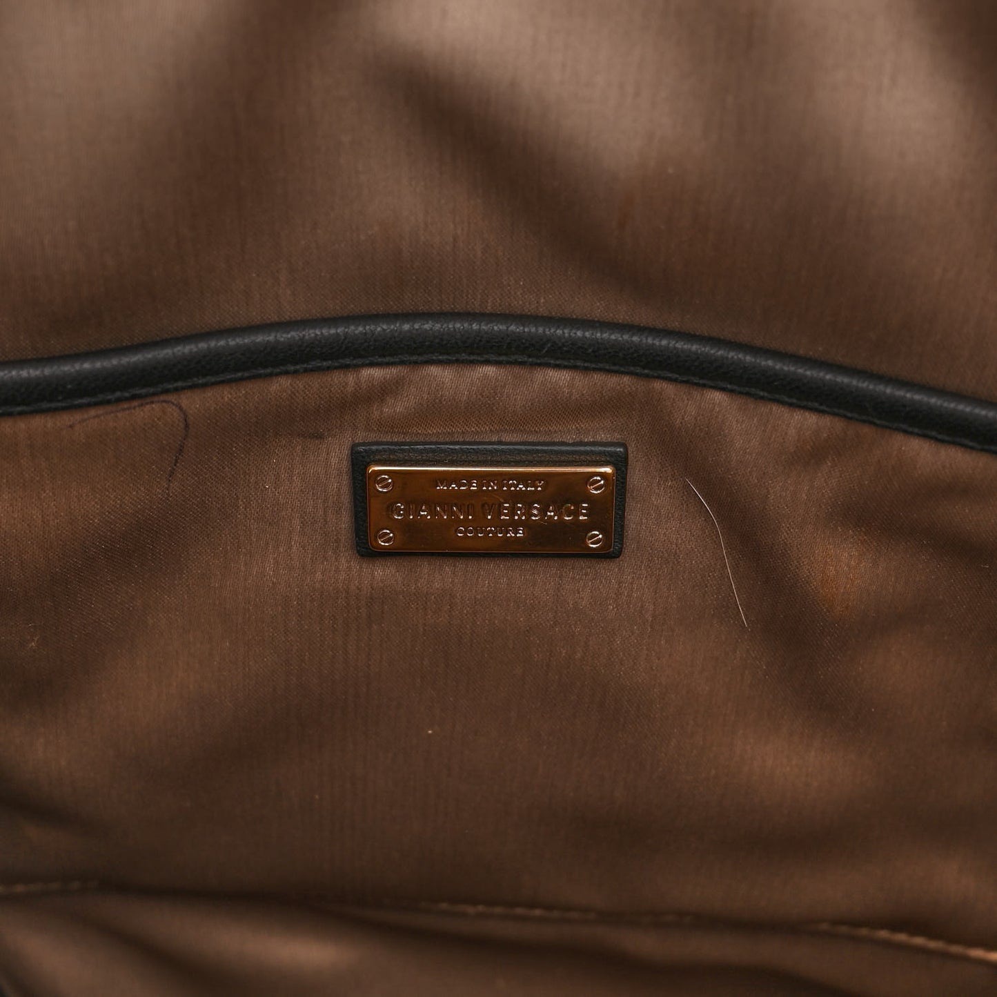 Patent Borsa Couture Shoulder Bag Black