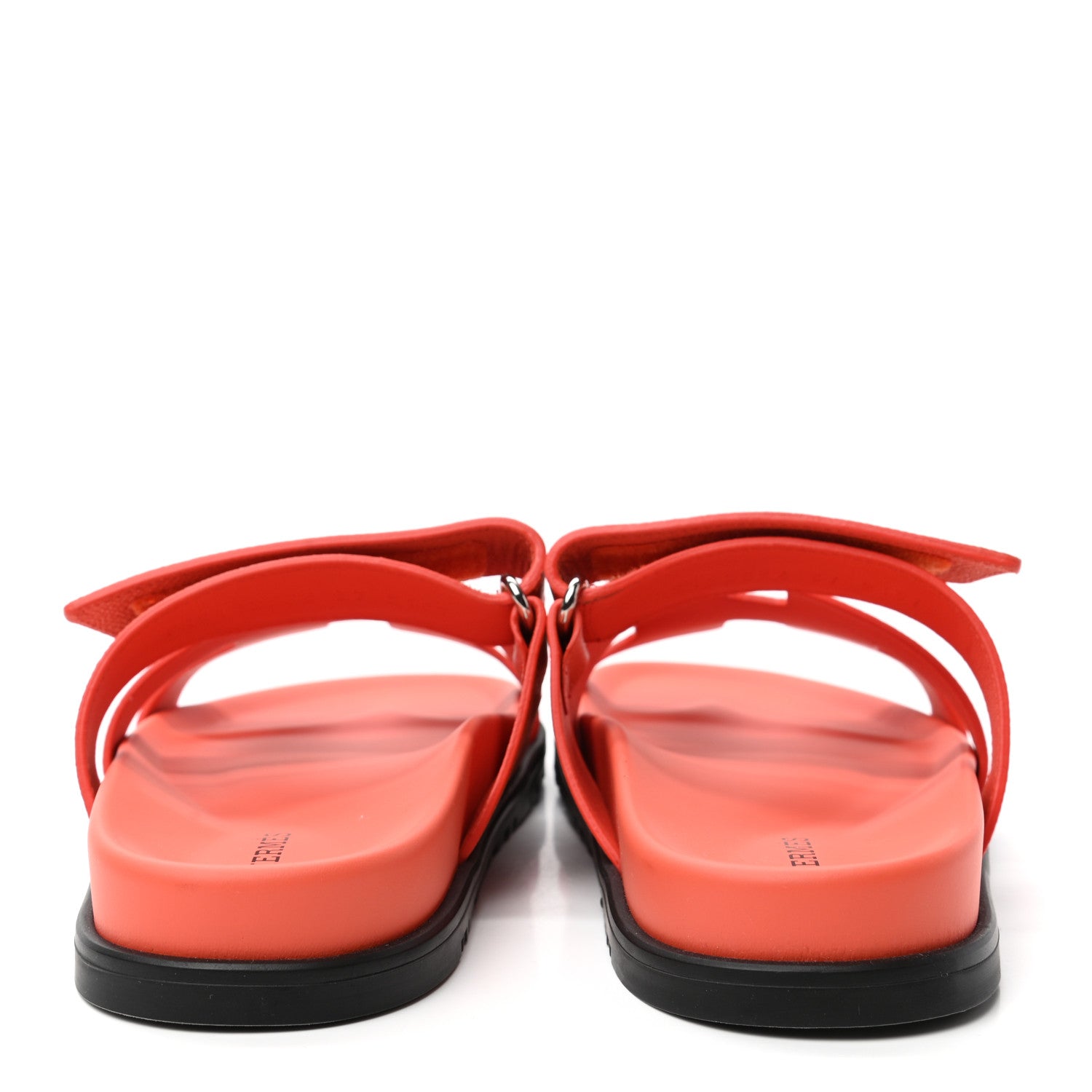 Hermes Epsom Womens Chypre Sandals 37 Rose Sorbert 6 of 8