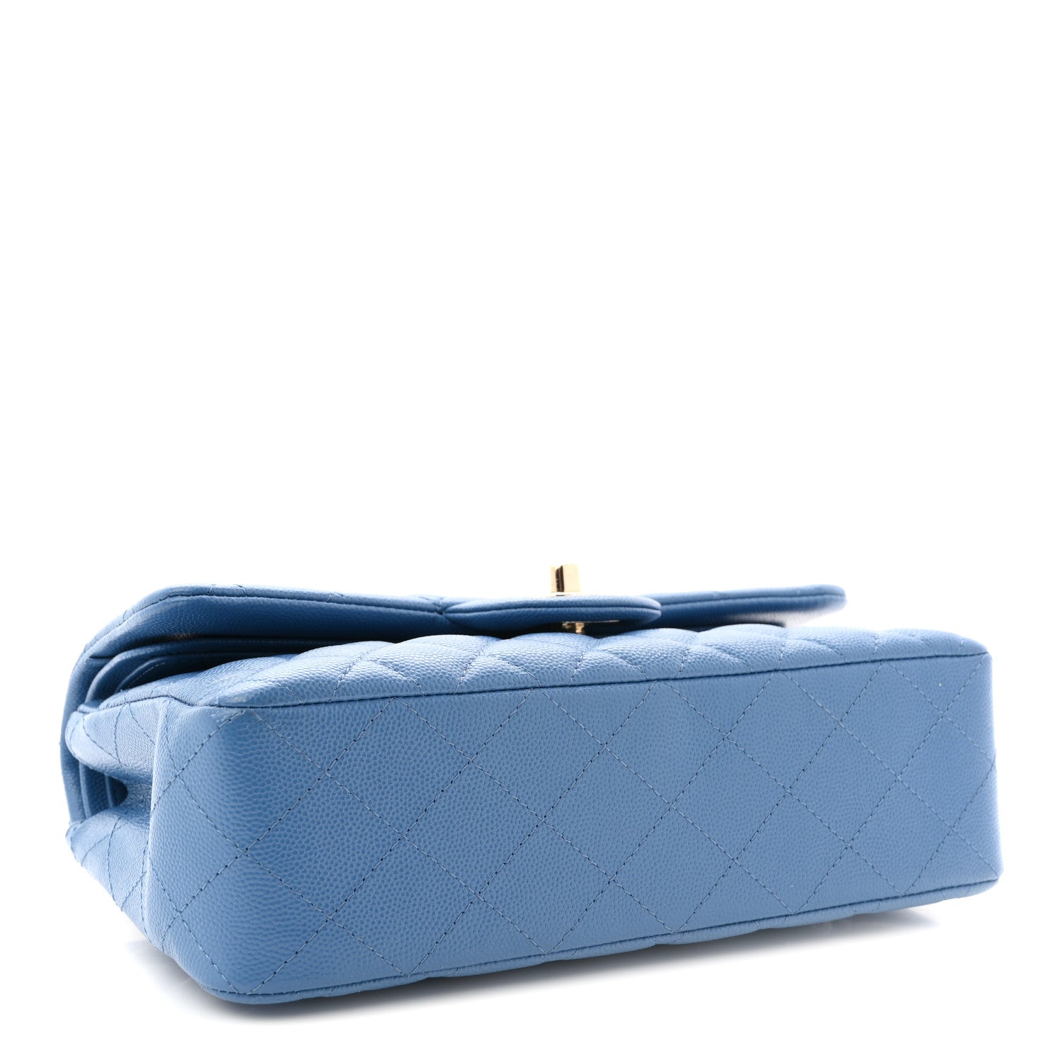 Chanel Caviar Quilted Small Double Flap Blue 4 of 10