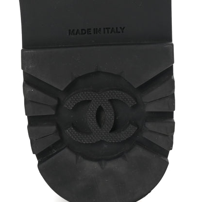 Chanel Calfskin Cap Toe CC Ankle Boots 40 Black 7 of 10