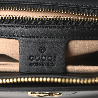Gucci Suede Patent GG Web Medium Ophidia Top Handle Chain Nocciola Black 6 of 10