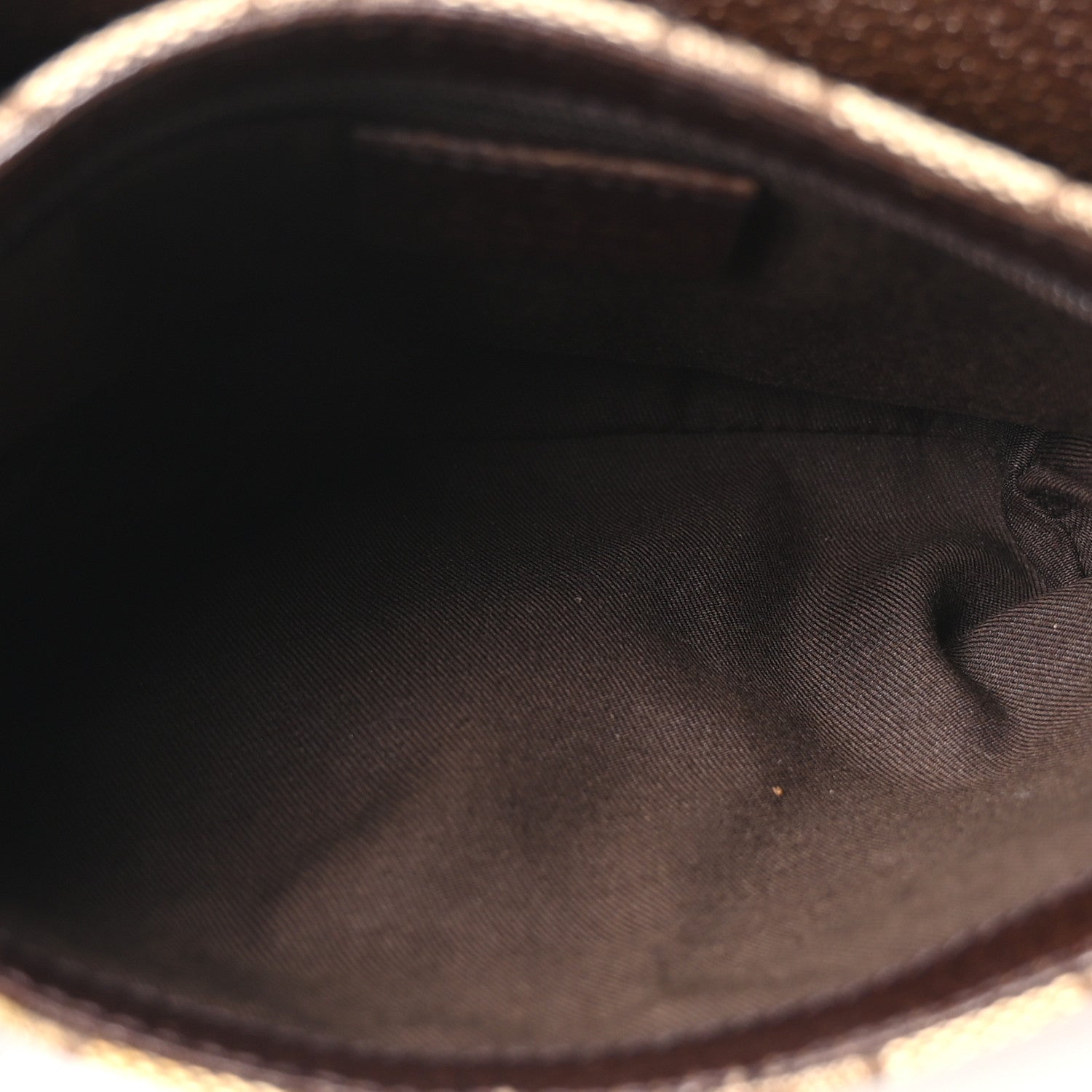 Gucci Monogram Waist Pouch Bag Dark Brown 4 of 9
