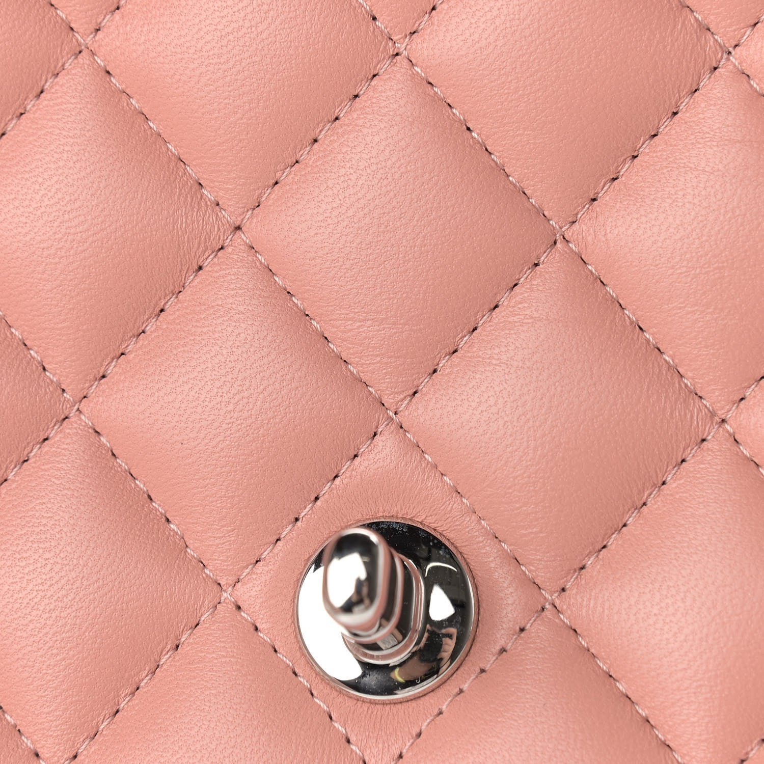 Chanel Lambskin Quilted Mini Square Flap Dark Pink 11 of 11