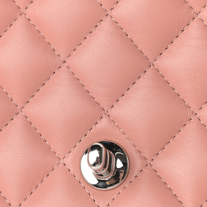Chanel Lambskin Quilted Mini Square Flap Dark Pink 11 of 11