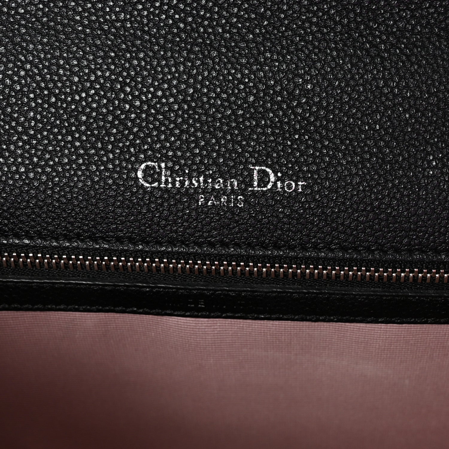 Christian Dior Grained Calfskin Medium Diorama Flap Bag Black 6 of 9