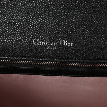 Christian Dior Grained Calfskin Medium Diorama Flap Bag Black 6 of 9